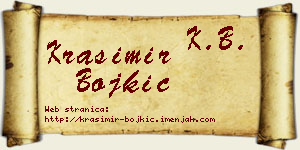 Krasimir Bojkić vizit kartica